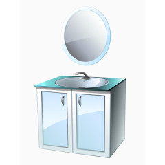 手绘家具镜子洗浴室