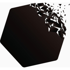 六边形不规则炫酷几何图形