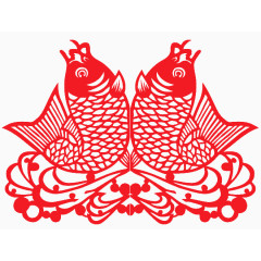 鲤鱼剪纸