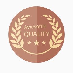 圆形彩色装饰标签