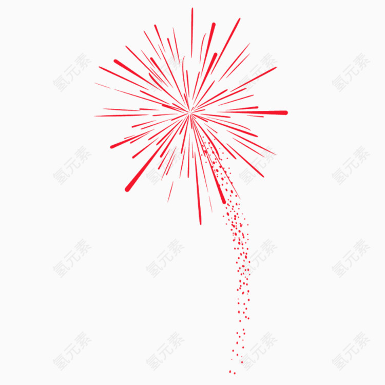 升空的红色火焰