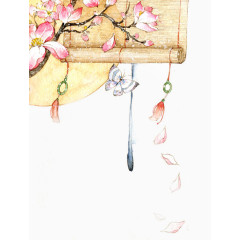 唯美古风手绘插画