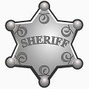 徽章蛮荒的美国西部