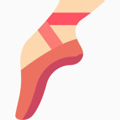 穿芭蕾舞鞋的脚