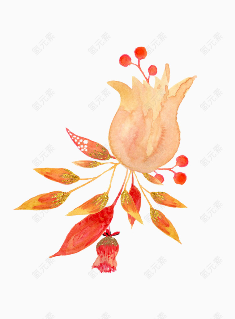 植物水彩画