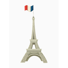 浪漫卡通巴黎元素埃菲尔铁塔