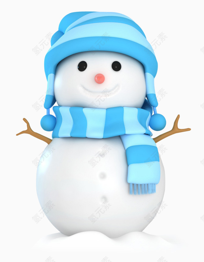卡通呆萌雪人