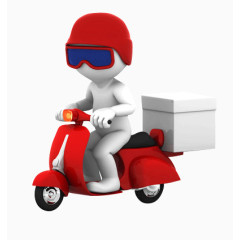 正在送货的快递员