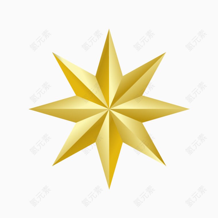 金色五角星