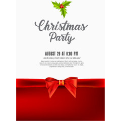 红色礼盒派对邀请卡