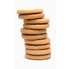 金黄色圆形饼干