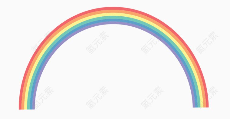 卡通彩虹