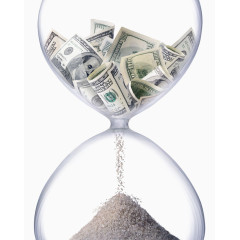 钱币沙漏高清图片