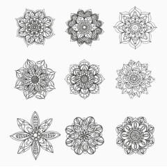 矢量花卉花纹素材背景