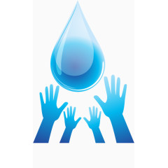 伸向水滴的手臂