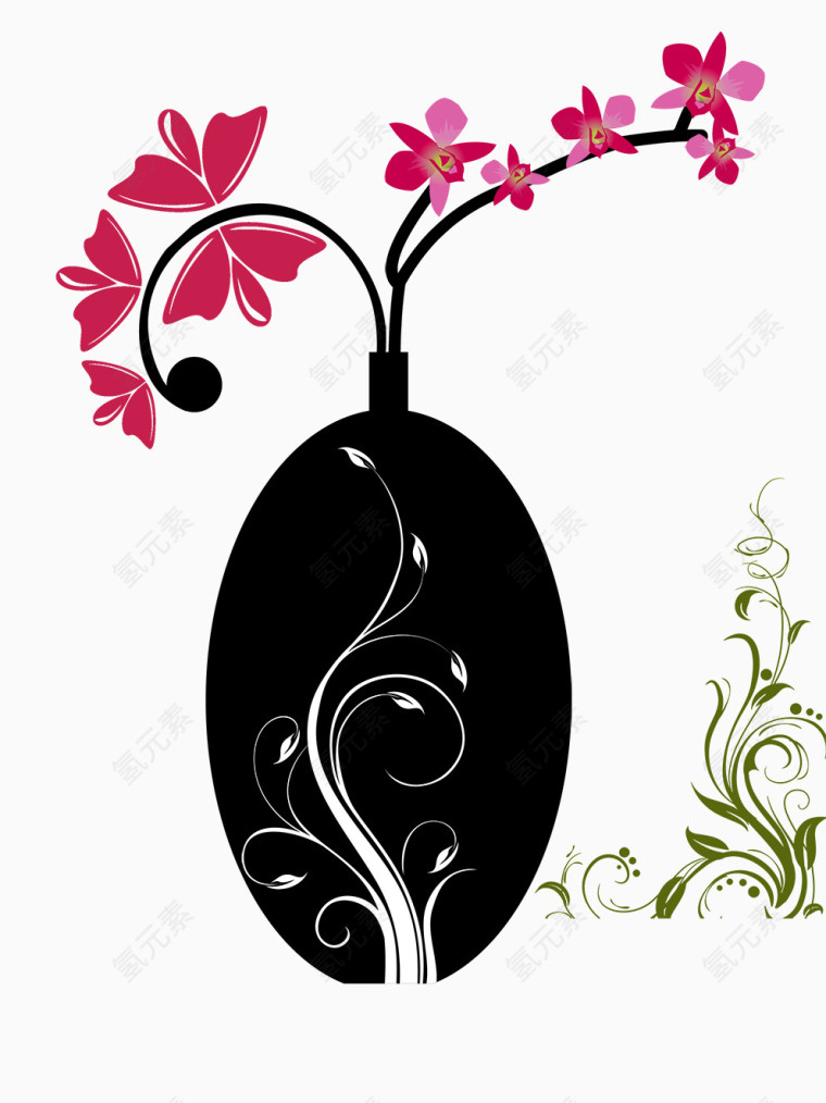 花瓶油画
