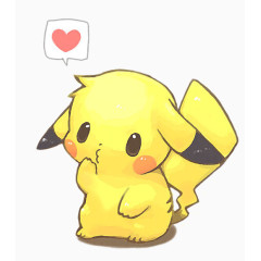 卡通素材粉色 皮卡丘