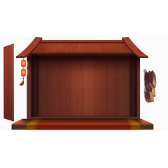 中国店铺背景素材