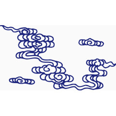 青花瓷祥云花纹