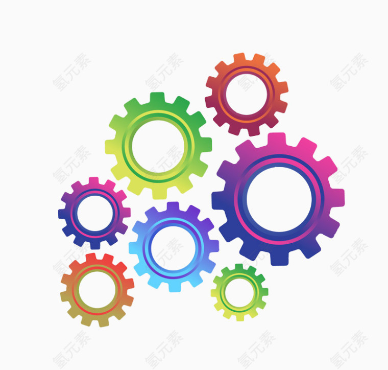 彩色齿轮