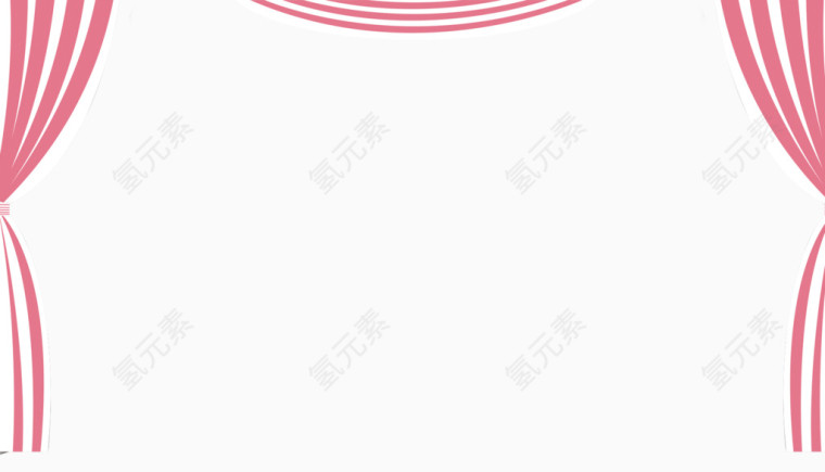 手绘卡通幕帘 