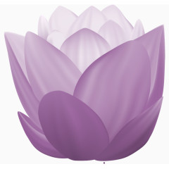 层叠淡紫色花灯