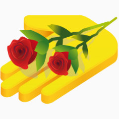 手玫瑰图标christmas-icons-by-mohsenfakharian