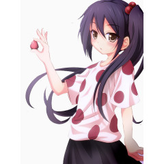 二次元长发的妹子