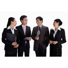 正在交谈的商务团队