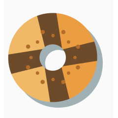 手绘美味甜甜圈饼干