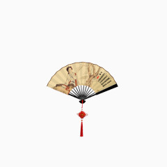 手绘古典纸扇
