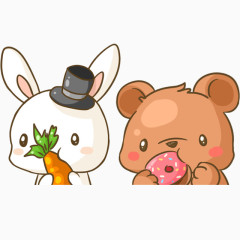 吃胡萝卜小兔子
