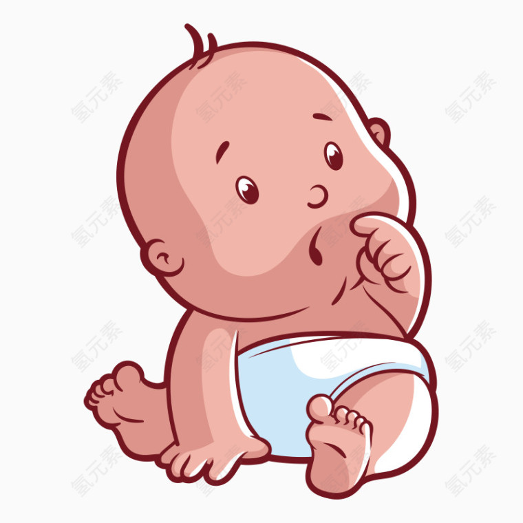 卡通婴幼儿可爱