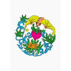 卡通中国吉祥刺青图案元素