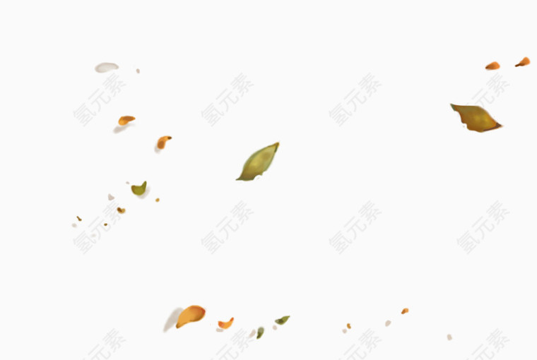 简约清新落叶漂浮
