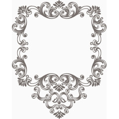 欧式古典花纹边框