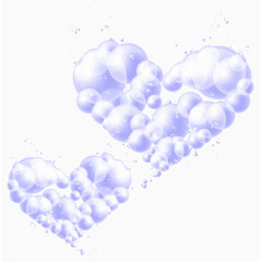 紫色气泡爱心