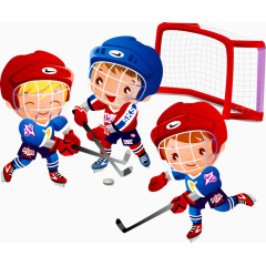 打曲棍球的小孩