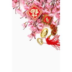 唯美春节装饰元素