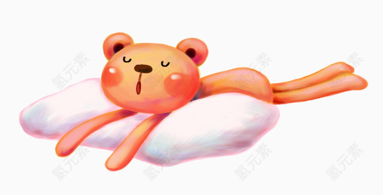手绘清新小熊