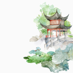 水墨画风景素材图片