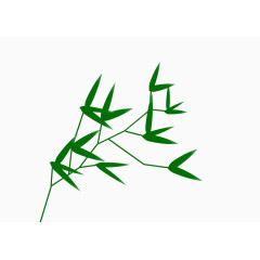 竹叶素材卡通竹叶素材
