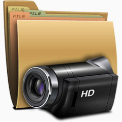 文件夹我的视频purplesilver图标