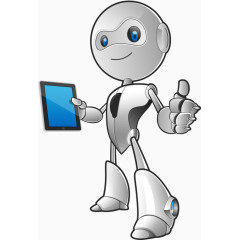 卡通手绘机器人