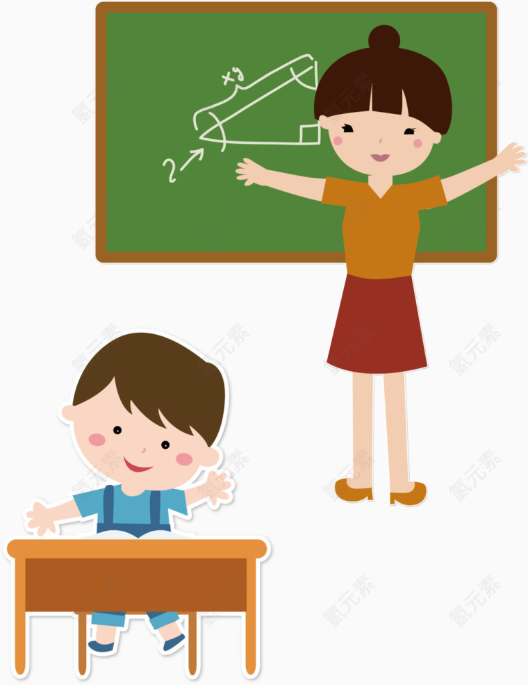 课堂上的老师和学生