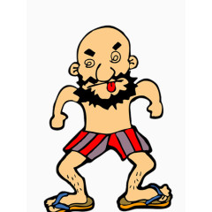 穿人字拖的大力士