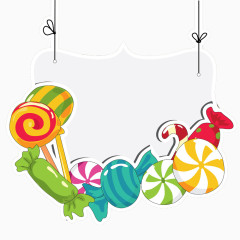 儿童风格甜食标签