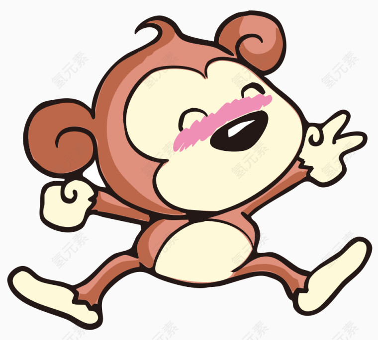 卡通小猴子