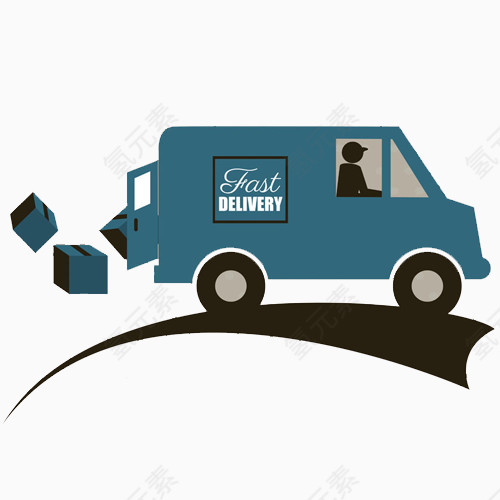送快递的货车