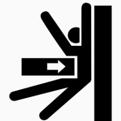 象形图粉碎的整个身体单定向固定symbols-icons